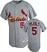 Albert Pujols St. Louis Cardinals Road Grey Authentic MLB Jersey