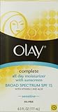 Olay Complete All Day Moisturizer With Sunscreen Broad Spectrum Spf15 - Sensitive 6.0 Fl Oz (Pack of 2)
