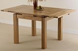 3ft x 3ft Solid Oak Extending Dining Table (Seats up to 6 people Extended)