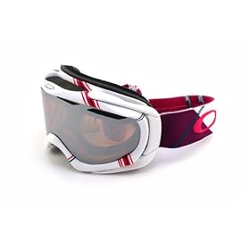 Oakley AMBUSH masque de ski snowboard 01-794 White Arcade Plaid - Black Iridium - Adulte