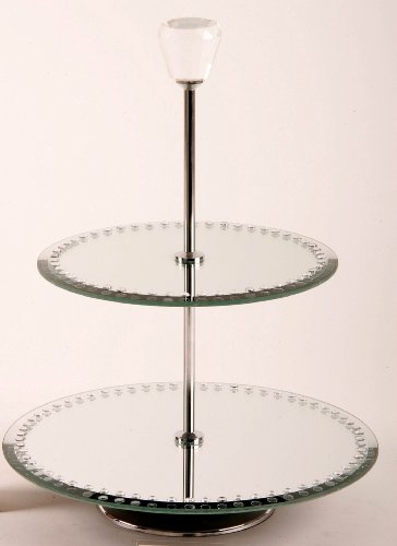 Luxury Two Tier Mirrored Cake Stand