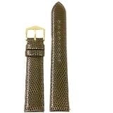 Watch Band Genuine Lizard Brown Built-In Spring Bars 22 millimeter