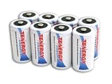 8 pcs of Tenergy Premium C Size 5000mAh High Capacity High Rate NiMH Rechargeable Batteries
