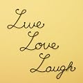Metal Wall Sculpture / Wall Art, Set of 3 (Live, Love, Laugh)