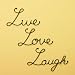 Live Love Laugh Set 3 Wall Mount Metal Wall Word Sculpture, Wall Decor