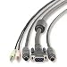 6ft Kvm Ps2 With Audio Cable 2-din6m/m Hddb15m/f