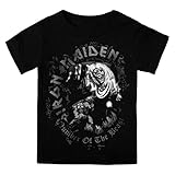 Iron Maiden アイアンメイデン Number Of The Beast ナンバー・オブ・ザ・ビースト 公式 ブラック 幼児用シャツ (３ヶ月～２歳)
