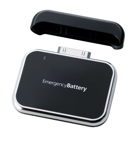 Simplism iPod iPhone用乾電池式充電アダプターブラック EmergencyBattery for iPod iPhone Black ポータブル充電器 TR-EBI-BK