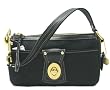 AUTHENTIC COACH LEGACY BLACK SIGNATURE SHOULDER ZIP 10337