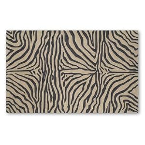 Ravella Zebra Outdoor Area Rug - 3'6" x 5'6" - Grandin Road