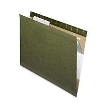 Pendaflex 1/3 Reinforced Standard Green 1/3-Tab Hanging File Folders 25 Pack (415213)