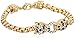 Amazon Collection Crystal Panther Link Chain Bracelet, 7.5