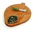 Out of the Woods of Oregon Artichoke Shaped Serving Board with Dipping Bowl and Spreader