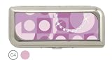 Health & Personal Care : GLAM New Hardcover Tampon Carrying Case - Metal with Funky Design and Pouch Holder, Pink