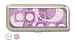 GLAM New Hardcover Tampon Carrying Case - Metal with Funky Design and Pouch Holder, Pink