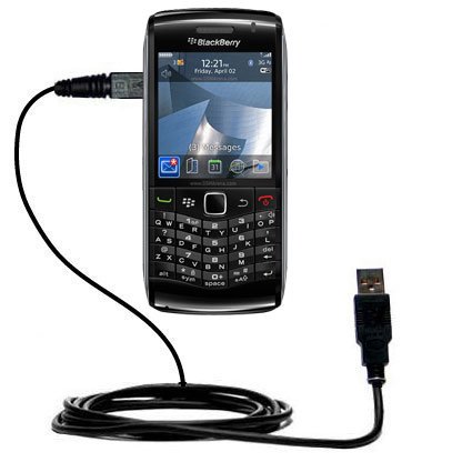 Classic Straight USB Cable for the Blackberry Pearl 3G with Power Hot Sync and Charge capabilities - uses Gomadic TipExchange Technology