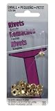 Hillman #125104 16 Sets SM Brass Rivet