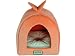 Armarkat Cat Bed C10HCS/MB, Orange and Ivory
