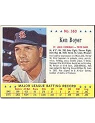 Collectibles: 1963 Jello Regular (Baseball) Card# 160 Ken Boyer of the St. Louis Cardinals VGX Condition - Jello