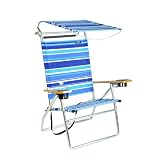 Deluxe 4 position Aluminum Beach Chair w/ Canopy