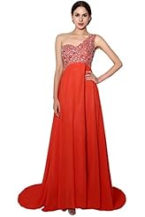 Sexy Lace Open-Back Chiffon 2015 Prom Dress  with a Brush/Sweep Train 