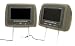 Pair of New Tview T7929dvpl-gray Headrests with 9