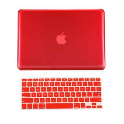 TopCase Macbook Pro 15" A1398 with Retina Display 2 in 1 Crystal See Thru Hard Case Cover and Keyboard Cover (LATEST VERSION / No DVD Drive / Release June 2012) + TopCase Mouse Pad (Macbook Pro 15" A1398 with Retina Display, RED)