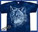 Suchen : Wolf Face - T-Shirt in 100% Baumwolle, handgebatikt