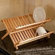 Lipper International 8813 Bamboo Folding Dishrack