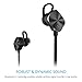 Mpow Bluetooth 4.1 Wireless Sports Headphones In-ear Running Jogging Stereo Earbuds Headsets with 8-Hour Mic Talking Time for iPhone 6s etc-Black