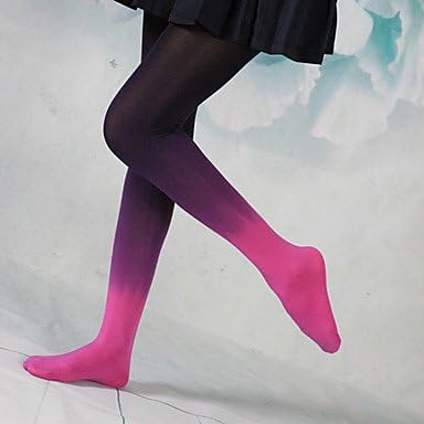 JIATING Punk Girl Purple &amp; Fuchisa Insulated Velvet Gothic Lolita Stockings