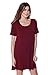 Alexander + David A+D Womens Loose Trapeze Dress - Shortsleeve Crewneck Tunic