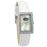 Florida Gators Ladies Allure Watch White Leather Strap