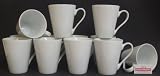 Kaffeebecher Kaffeetasse Groß Keramik Weiss 12 Stück Set