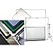 Scrim Jim Silver & White Large Fabric, 72 x 72.