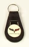 C6 Corvette Black Leather Key Fob