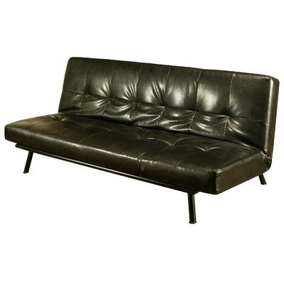 Monaco Leather Euro Convertible Sofa