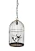 Bird Cage shape lighting hanging light Chandelier - Antique Rust Finish - 14-1/2 H