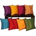 Sample 2"x2" Fabric Swatch for Thai Silk Throw Pillow Case - Orange Gold