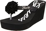Guess Women’s Sable Wedge Sandal,Black,6 M US