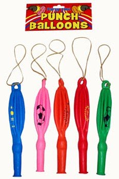 Punch balloons - pack of 5 - great fillers for party bags