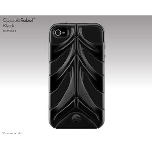 SwitchEasy CapsuleRebel Hybrid Case for iPhone 4 (Black)