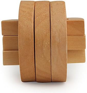 MWV Wooden IQ Brain Teasr Semi-ring IQ Puzzle Magic Cube
