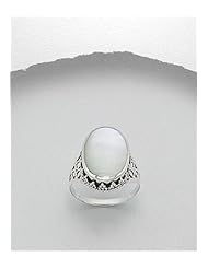 Shell Ring In 92.5 Sterling Silver
