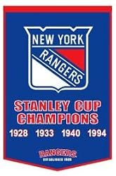 New York Rangers 24"x36" Wool Dynasty Banner - Hockey Sports Merchandise