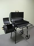 32kg - PROFI XXL Smoker BBQ GRILLWAGEN Holzkohle Grill Grillkamin ca. 1,5 mm Stahl PROFI-QUALITÄT OGA032