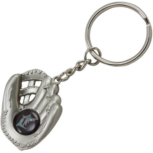 Florida Marlins Baseball Glove Keychain