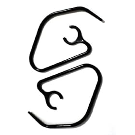 2 New Slim Black Ear Hooks for Emerson EM227 EM228 WM EM-277 EM-228 Bluetooth Headset Ear Loops Clips Stabilizers... by 