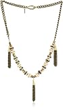 Vanessa Mooney Talula Tassel White Bone Statement Necklace