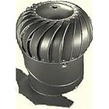 Air Vent #52102 12BLK Aluminum Turbine/Base